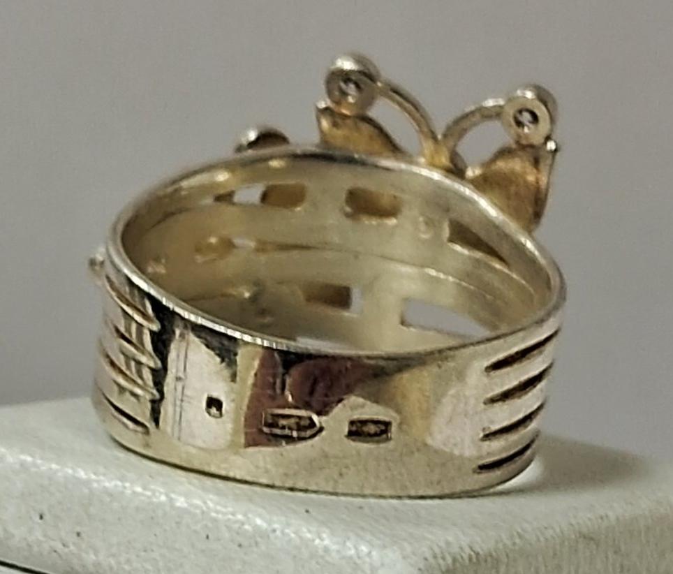 Серебряное кольцо с цирконием (31832632) 4