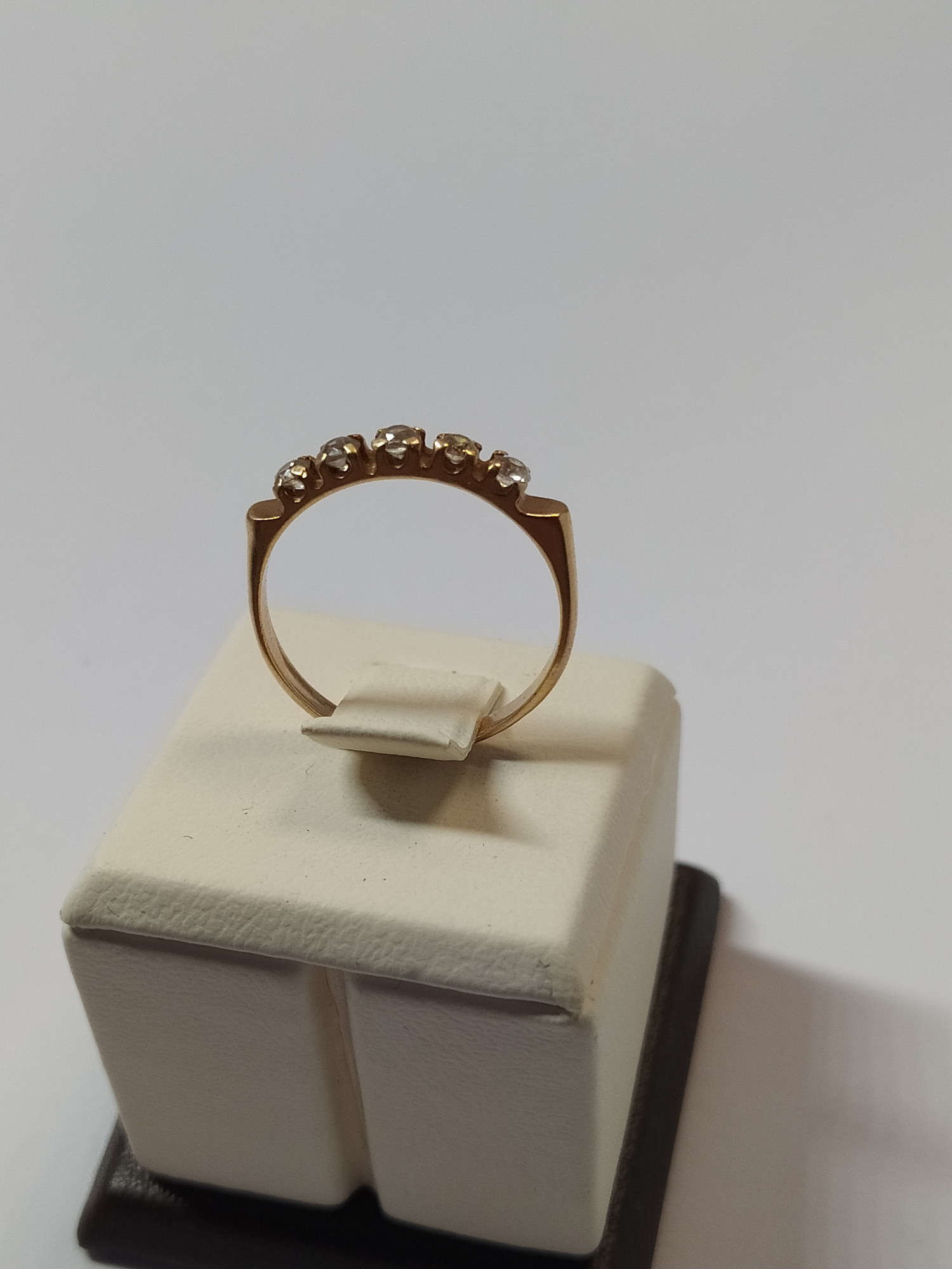 Кольцо из красного золота с цирконием (33767360) 3