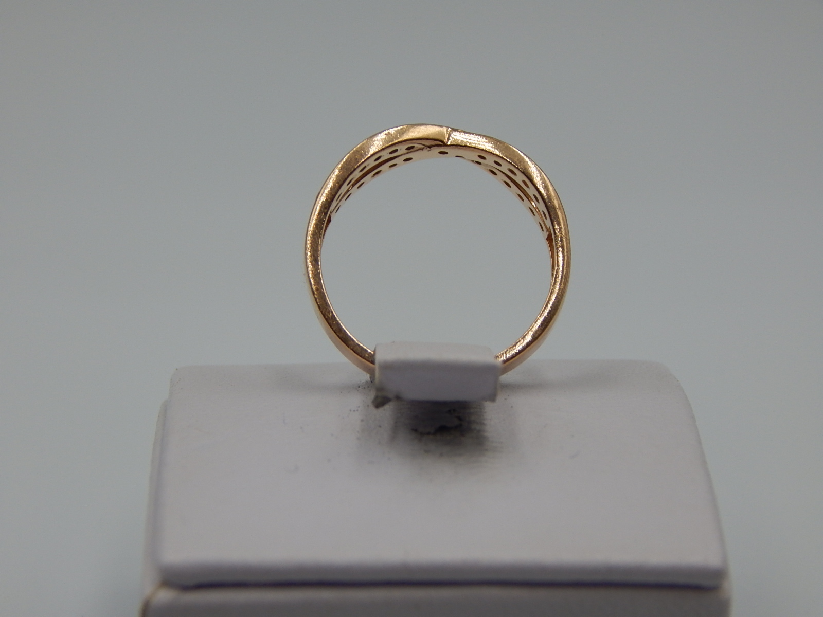 Кольцо из красного золота с цирконием (33684617) 2