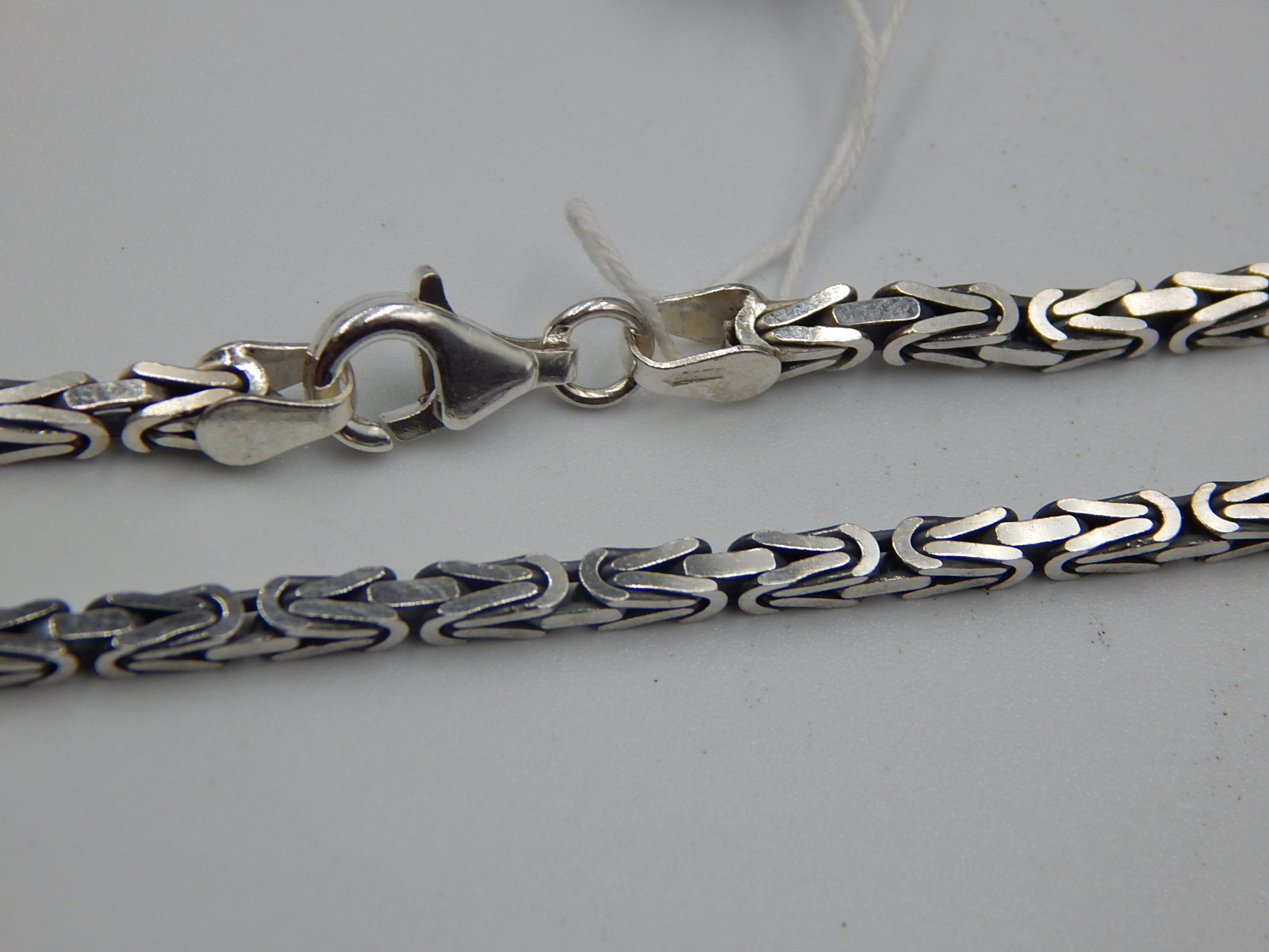 Серебряная цепь с плетением лисий хвост (31658834) 0