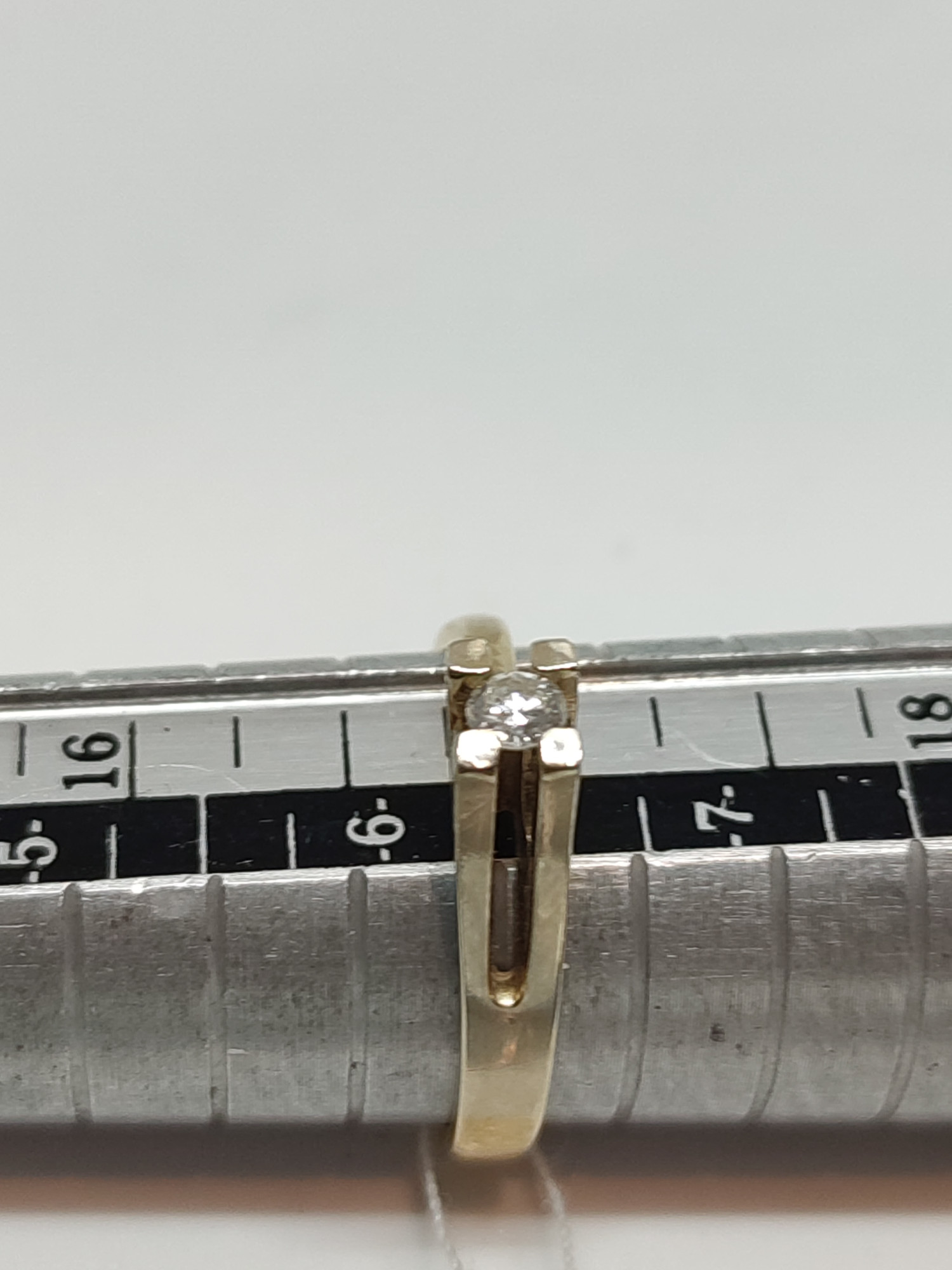 Кольцо из красного и белого золота с бриллиантом (-ми) (27417174) 6
