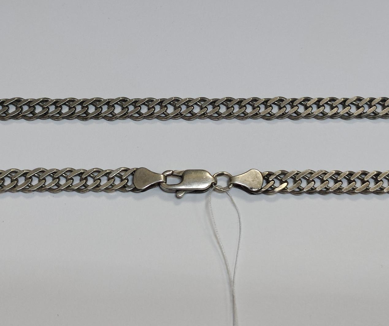 Срібний ланцюг із плетінням Ромб (33797989) 0