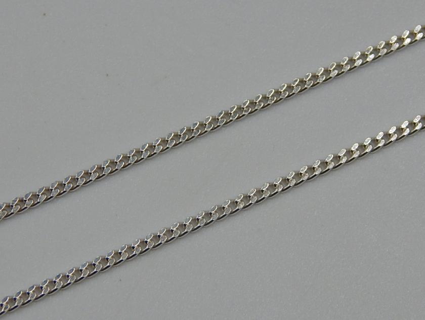Серебряная цепь с плетением панцирное (31893089) 0