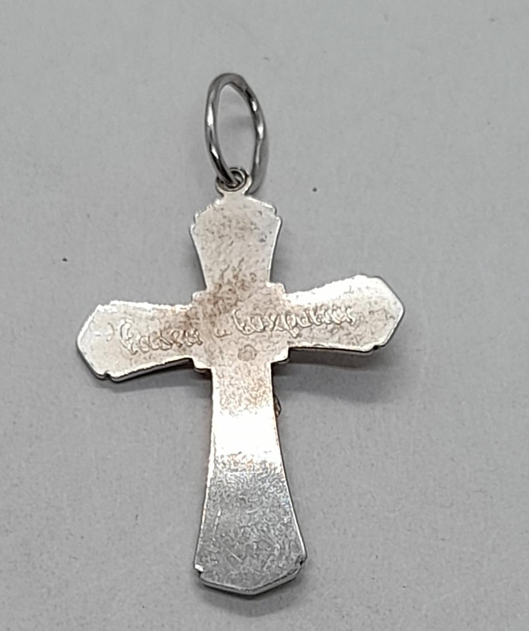 Срібний підвіс-хрест (31805487) 1