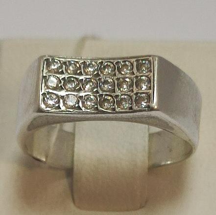 Срібний перстень з цирконієм (33646119) 0