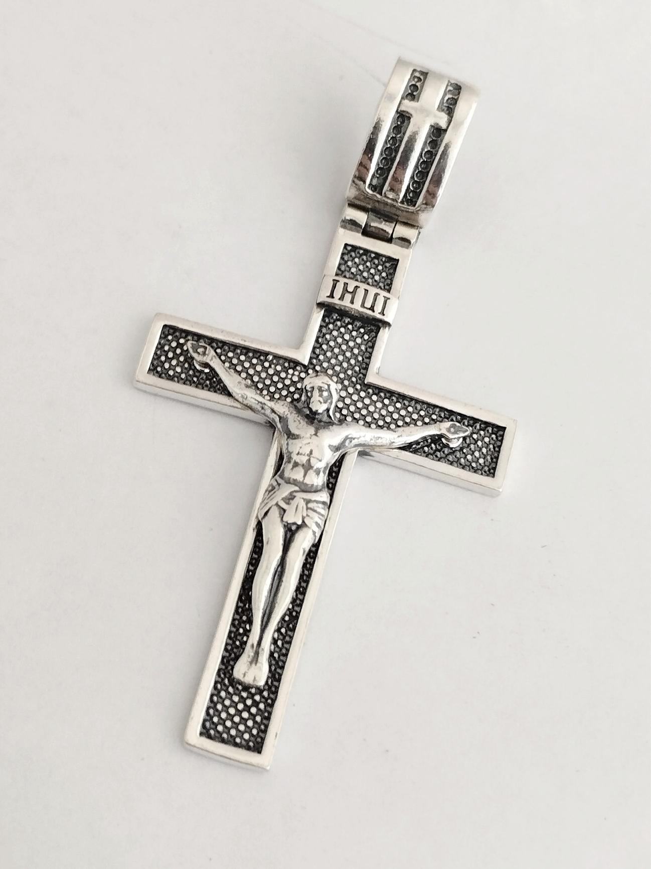 Срібний підвіс-хрест (33545382) 0