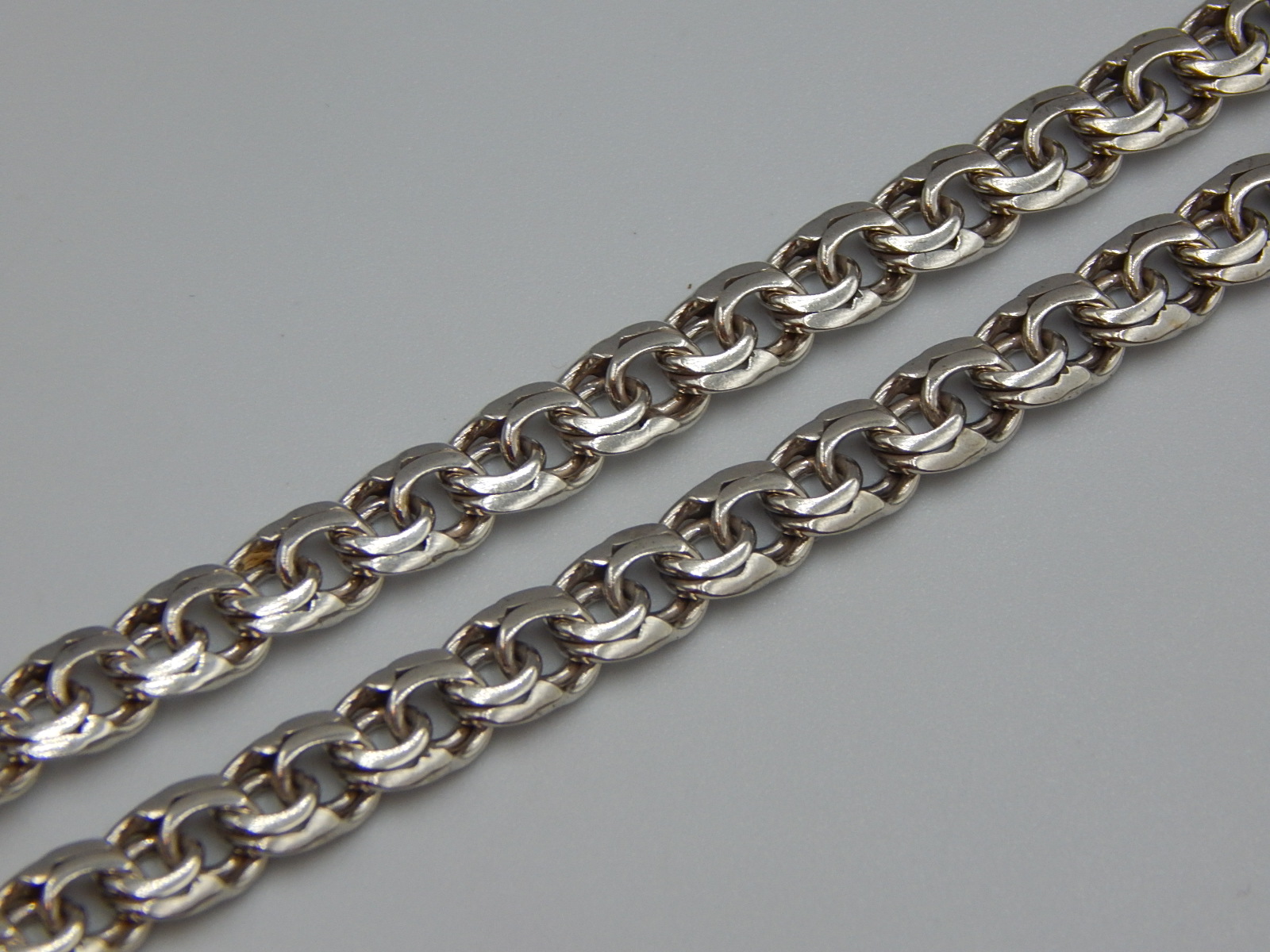 Серебряная цепь с плетением Бисмарк (33424151) 1