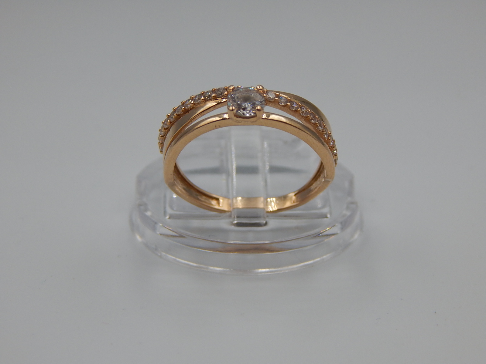 Кольцо из красного золота с цирконием (32273109) 11