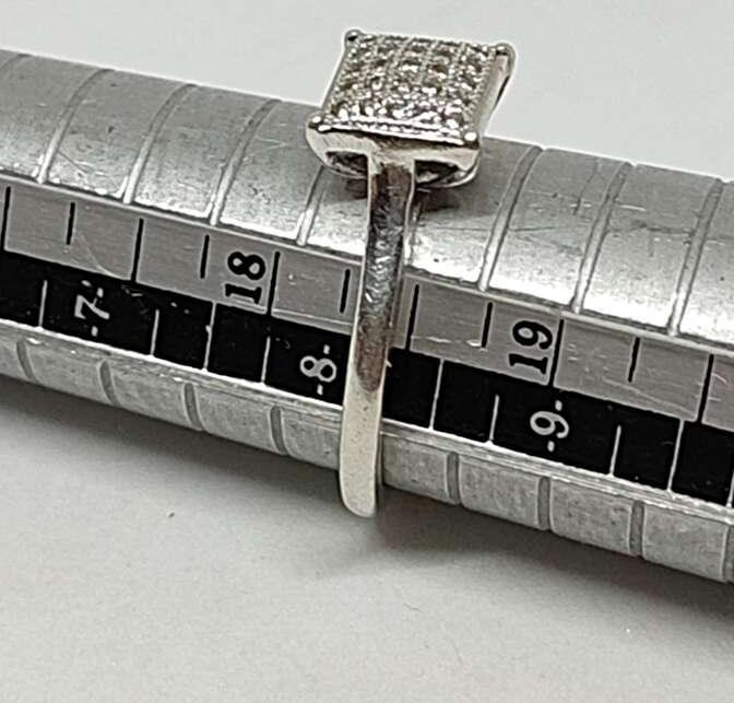 Серебряное кольцо с цирконием (33476235) 4