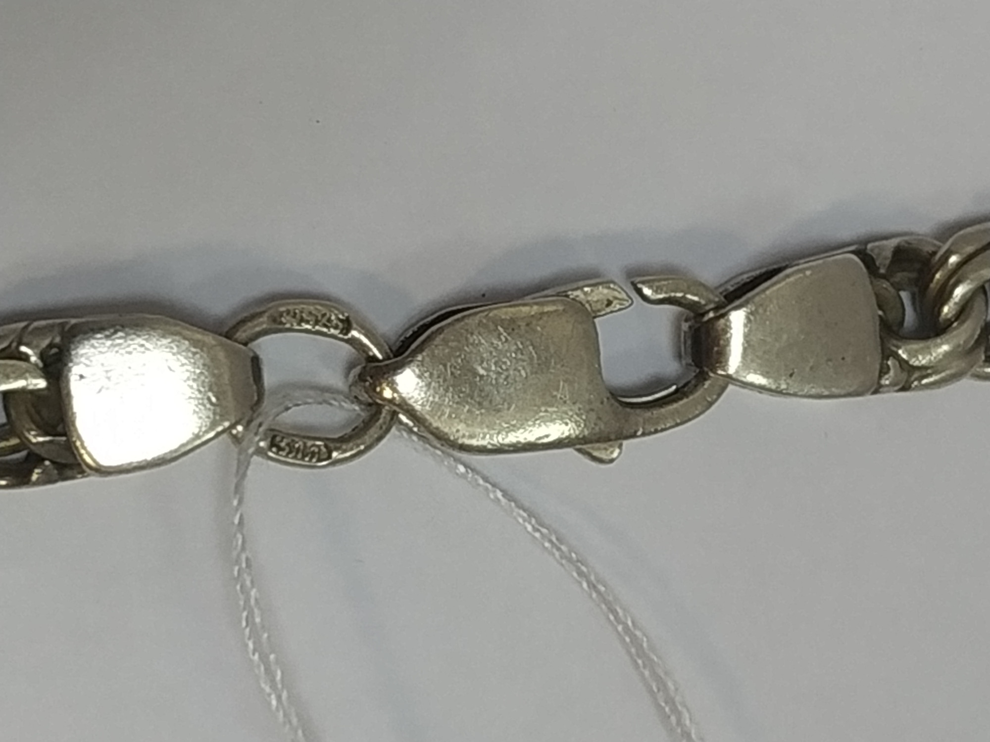 Серебряная цепь с плетением Бисмарк (33849432) 3
