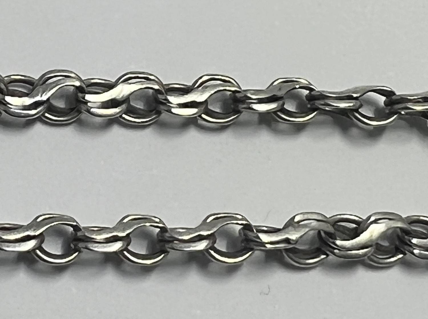 Срібний ланцюг з плетінням Струмочок (33485999) 3