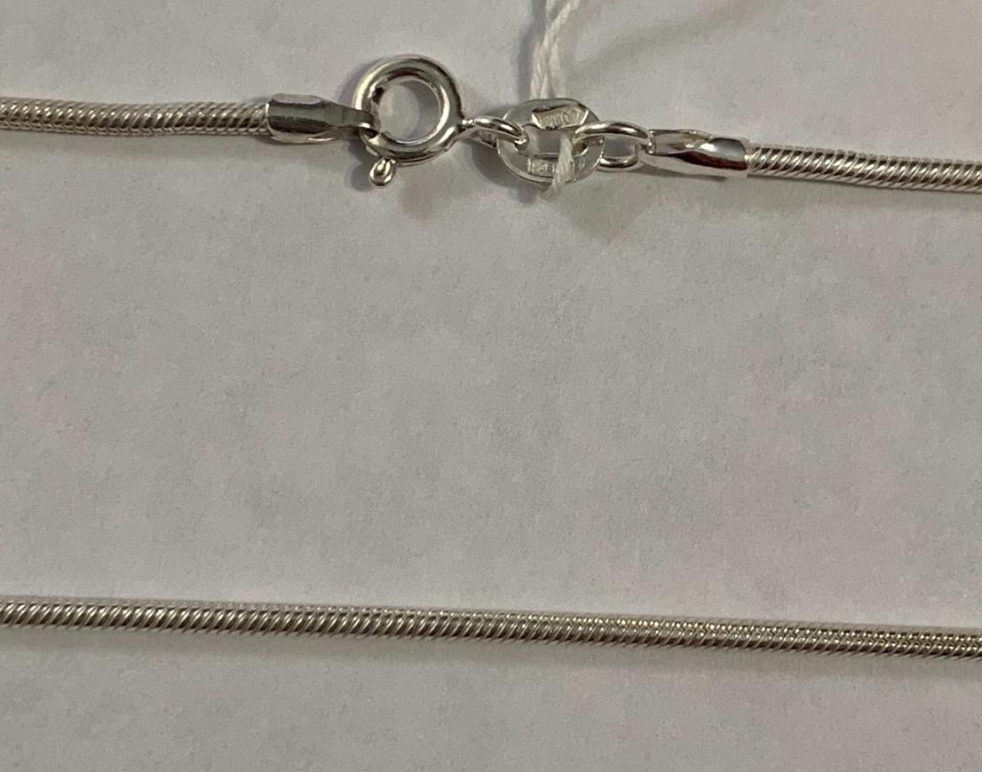 Серебряная цепь с плетением Шнурок (29301728) 0