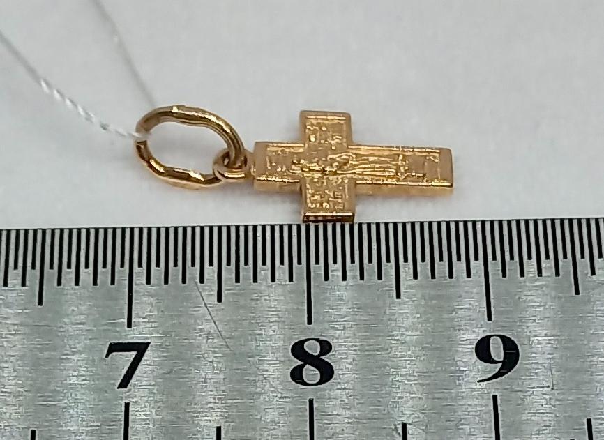 Підвіс-хрест із червоного золота (29309951)  3