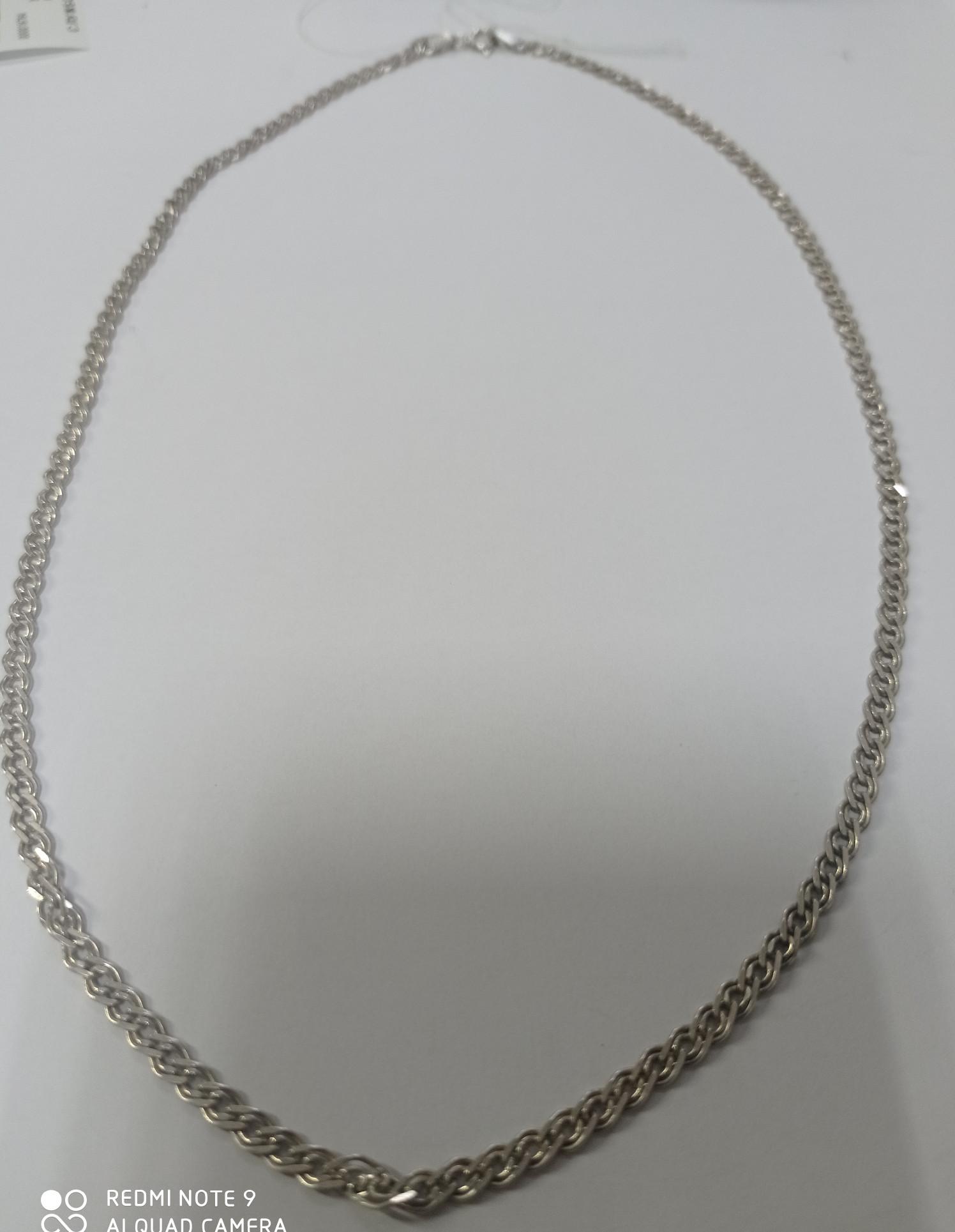 Срібний ланцюг із плетінням Нонна (33731404) 2