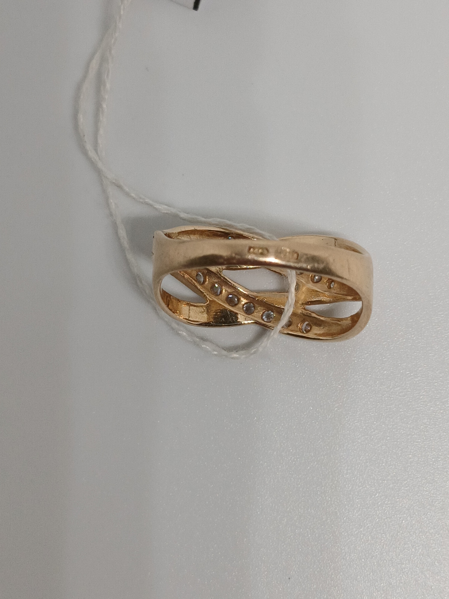 Кольцо из красного золота с цирконием (32832897) 5