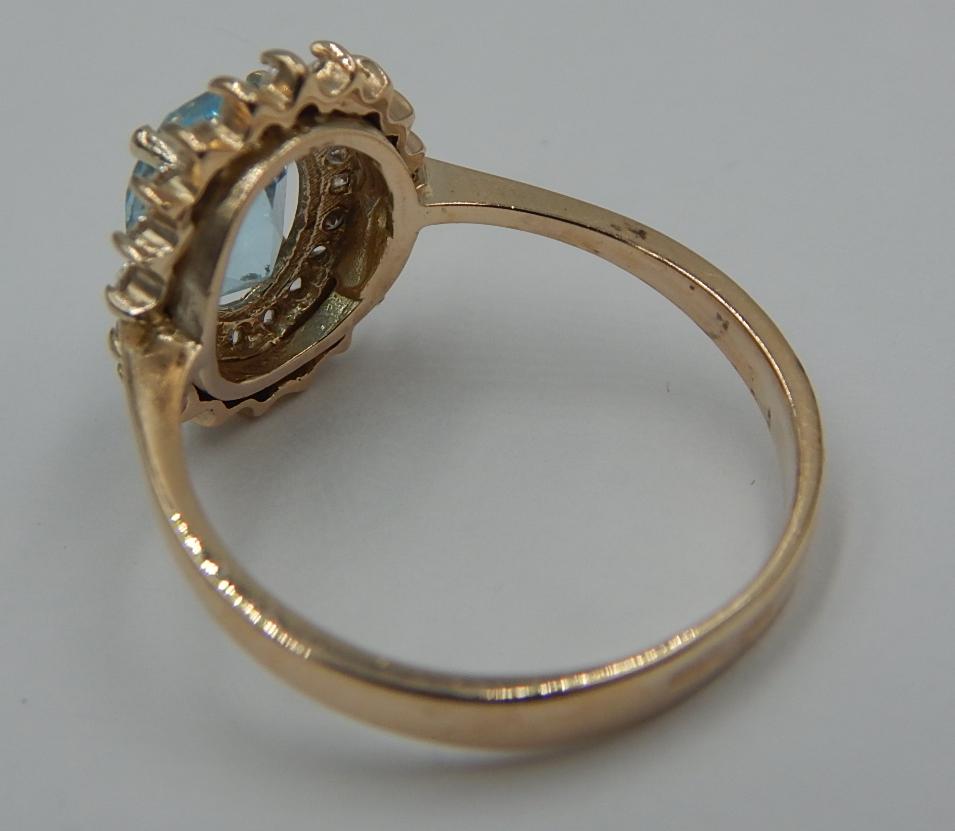 Кольцо из красного золота с цирконием (29196582) 4