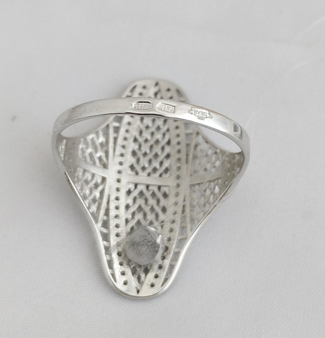 Серебряное кольцо с цирконием (31956409) 3