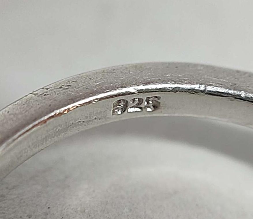 Серебряное кольцо с цирконием (33476235) 7
