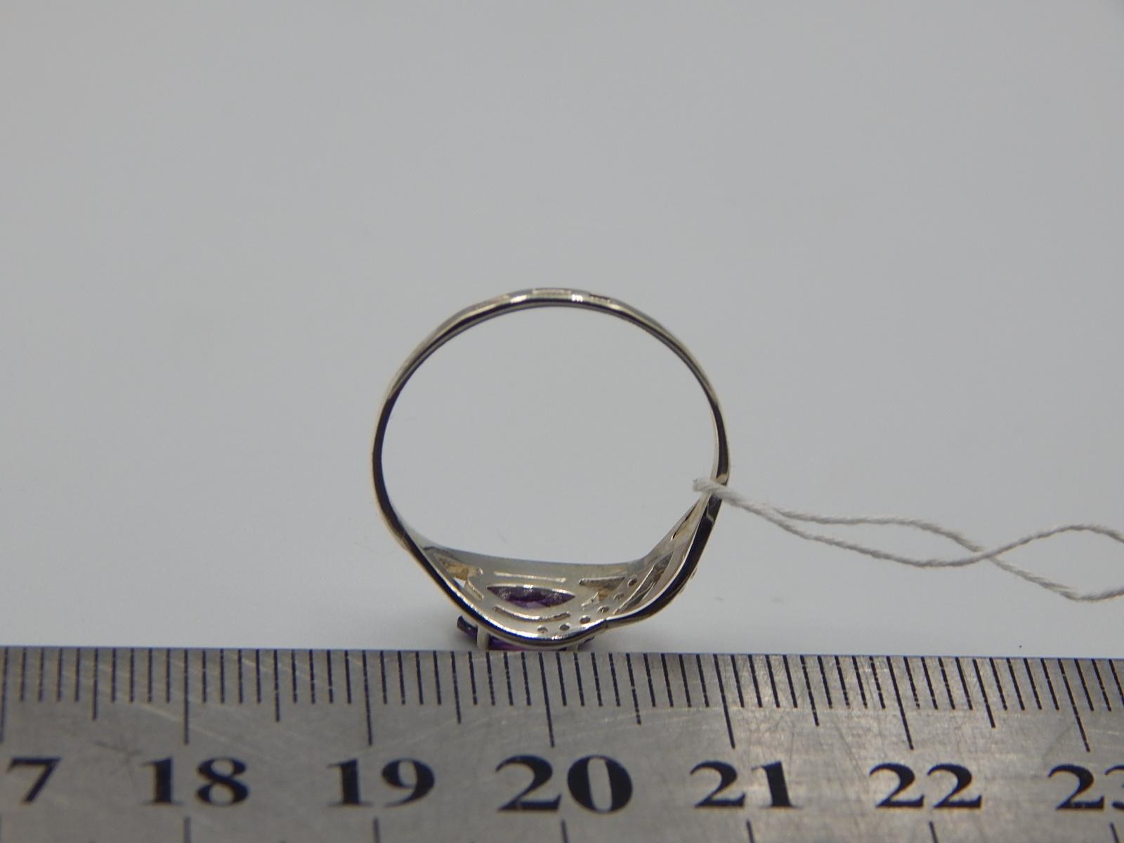 Серебряное кольцо с позолотой и цирконием (32886568) 4