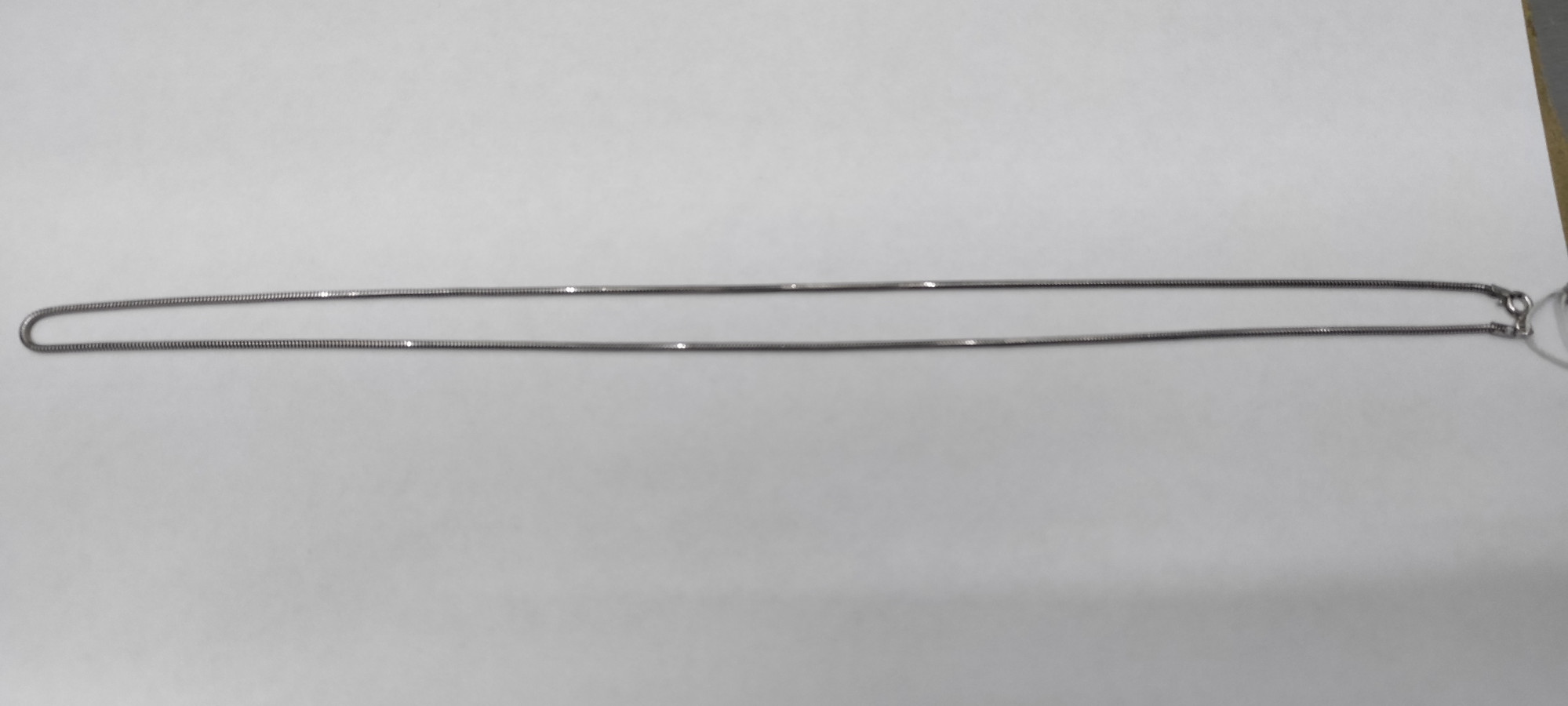 Срібний ланцюг з плетінням Снейк (30107067) 1