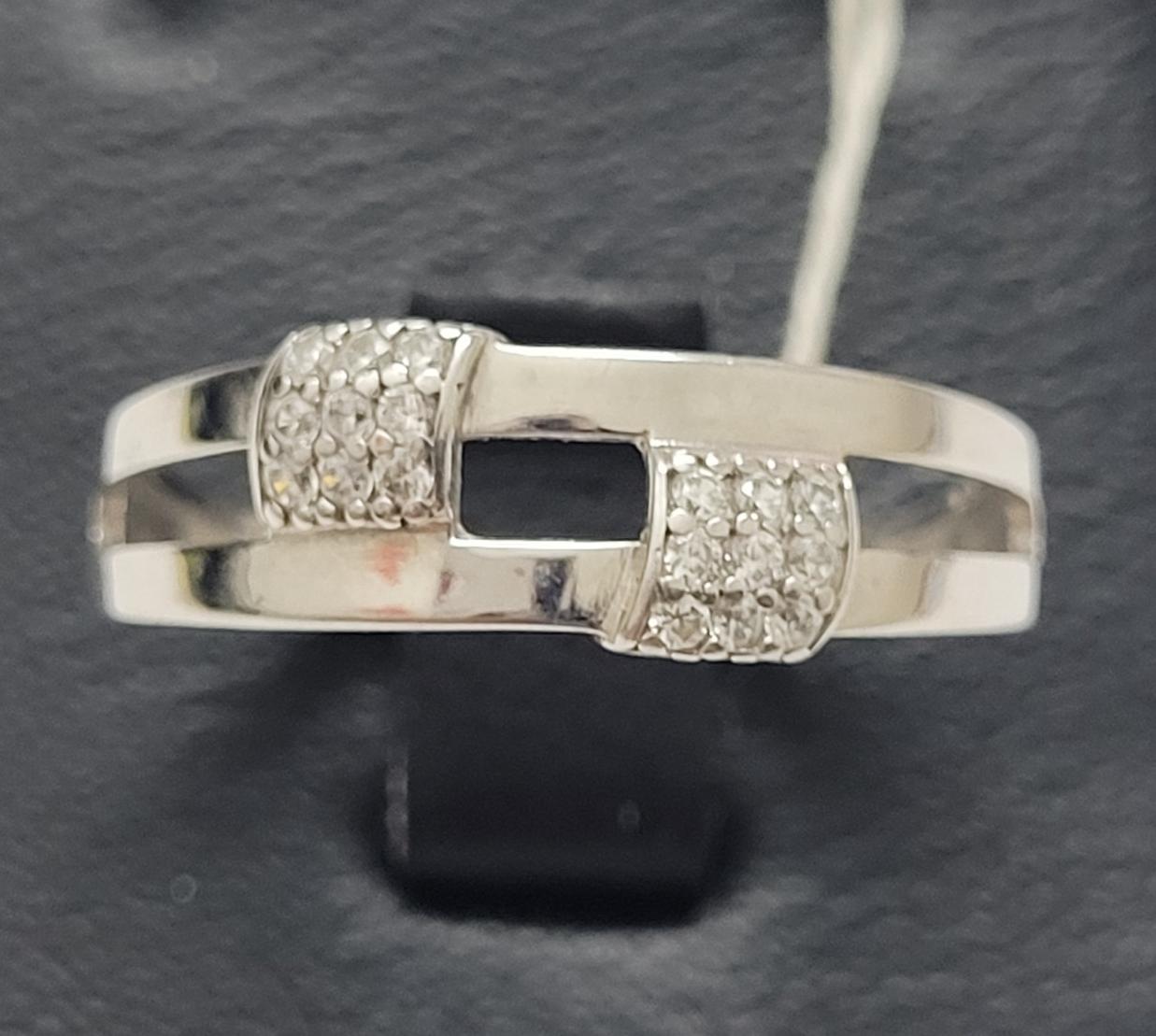 Серебряное кольцо с цирконием (30512751) 0
