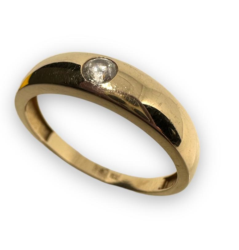 Кольцо из красного золота с цирконием (29861272) 1