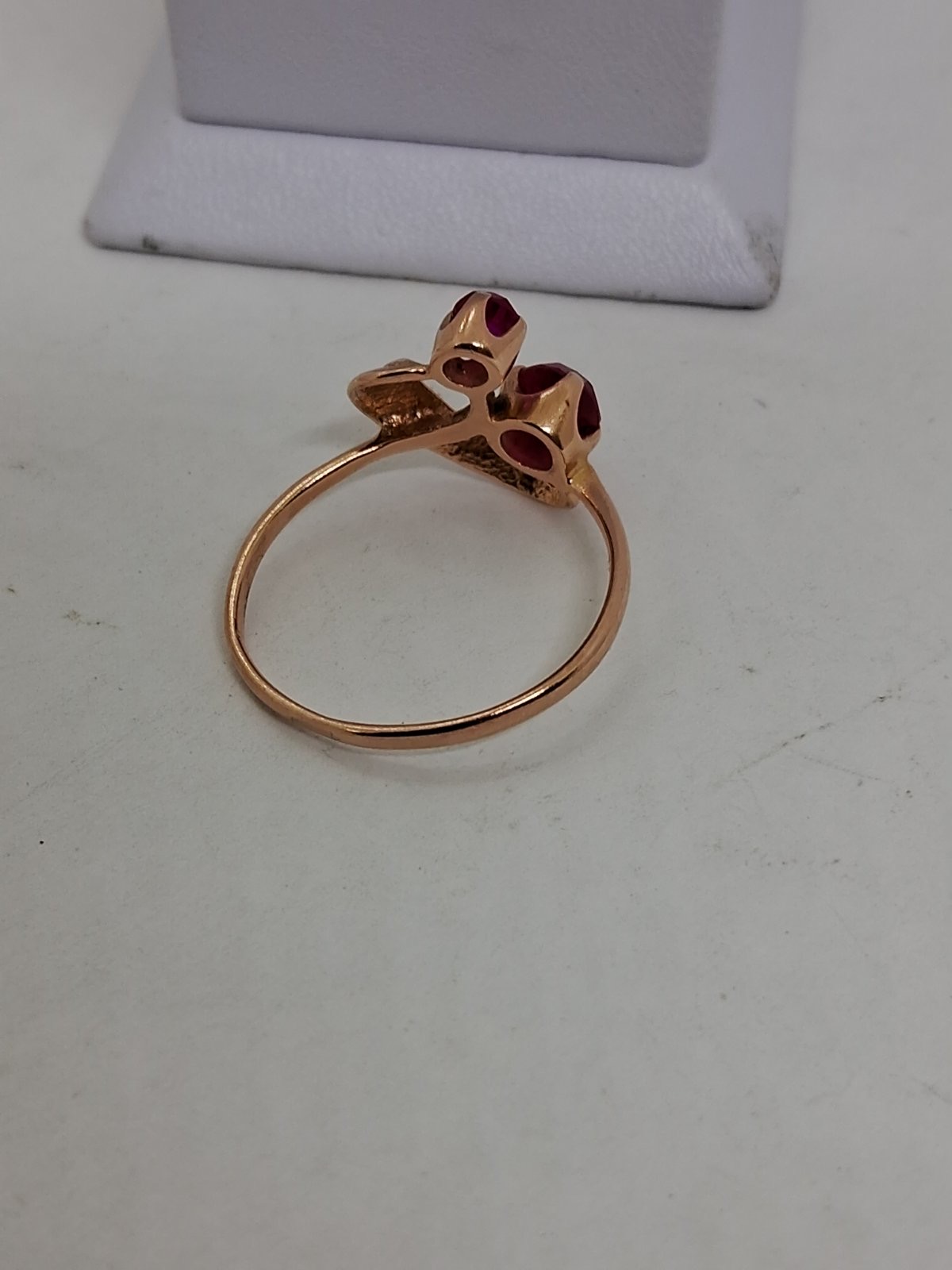 Кольцо из красного золота с корундом (32888855) 3