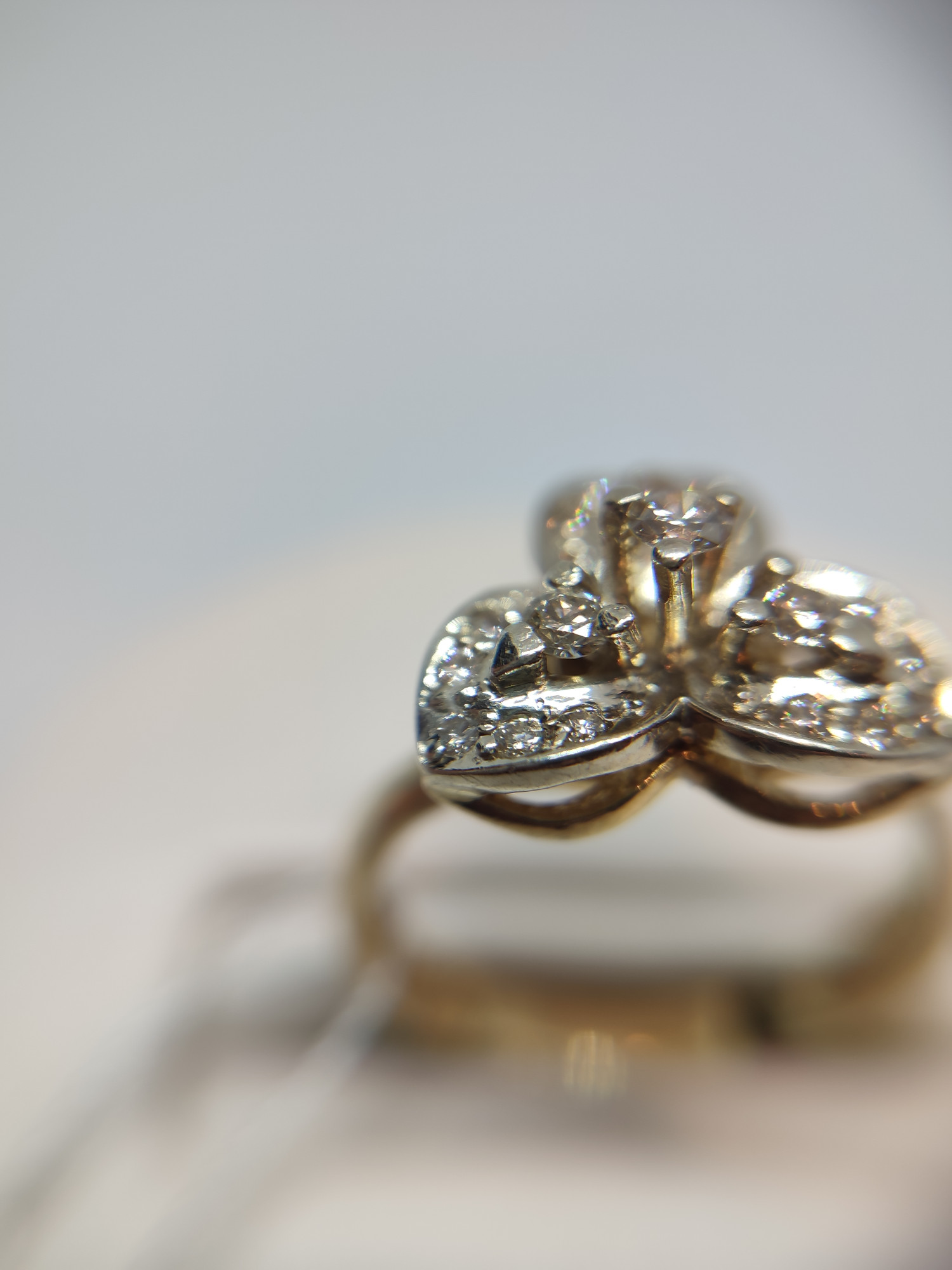 Кольцо из красного и белого золота с бриллиантом (-ми) (27418100) 5