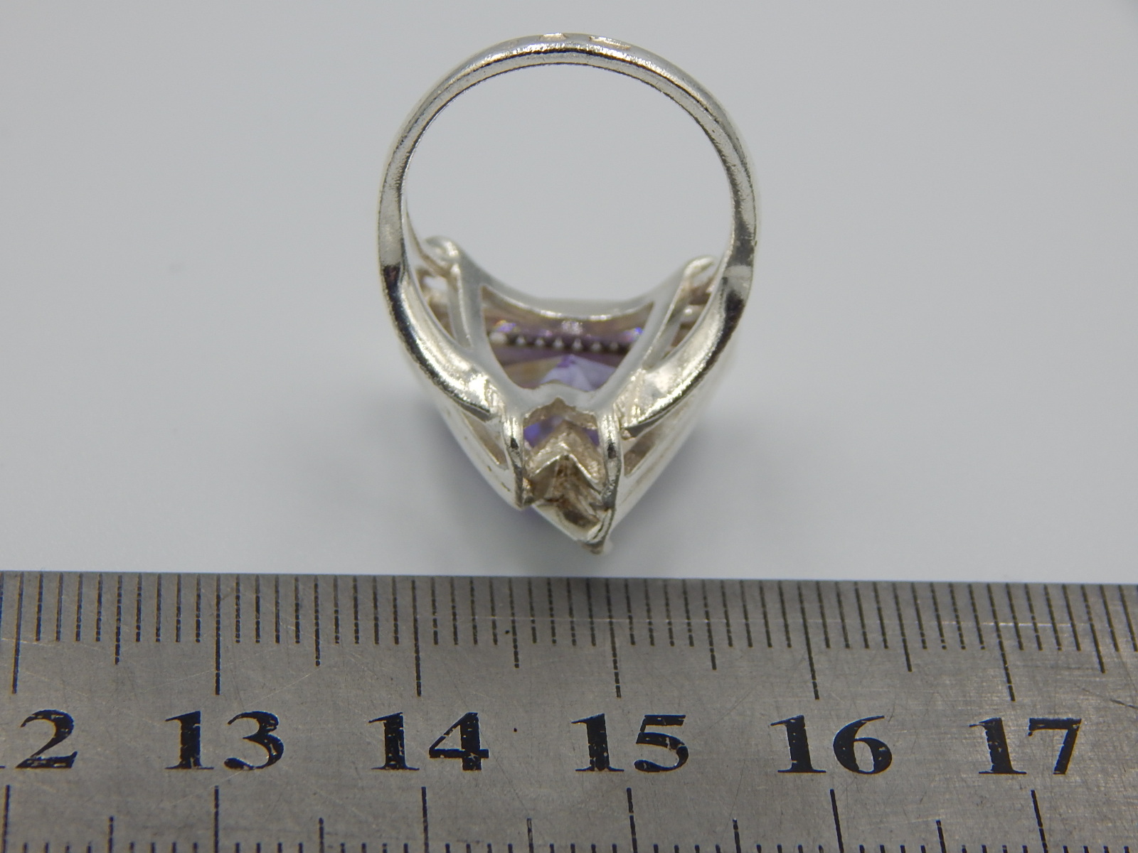 Серебряное кольцо с цирконием (31098440) 4