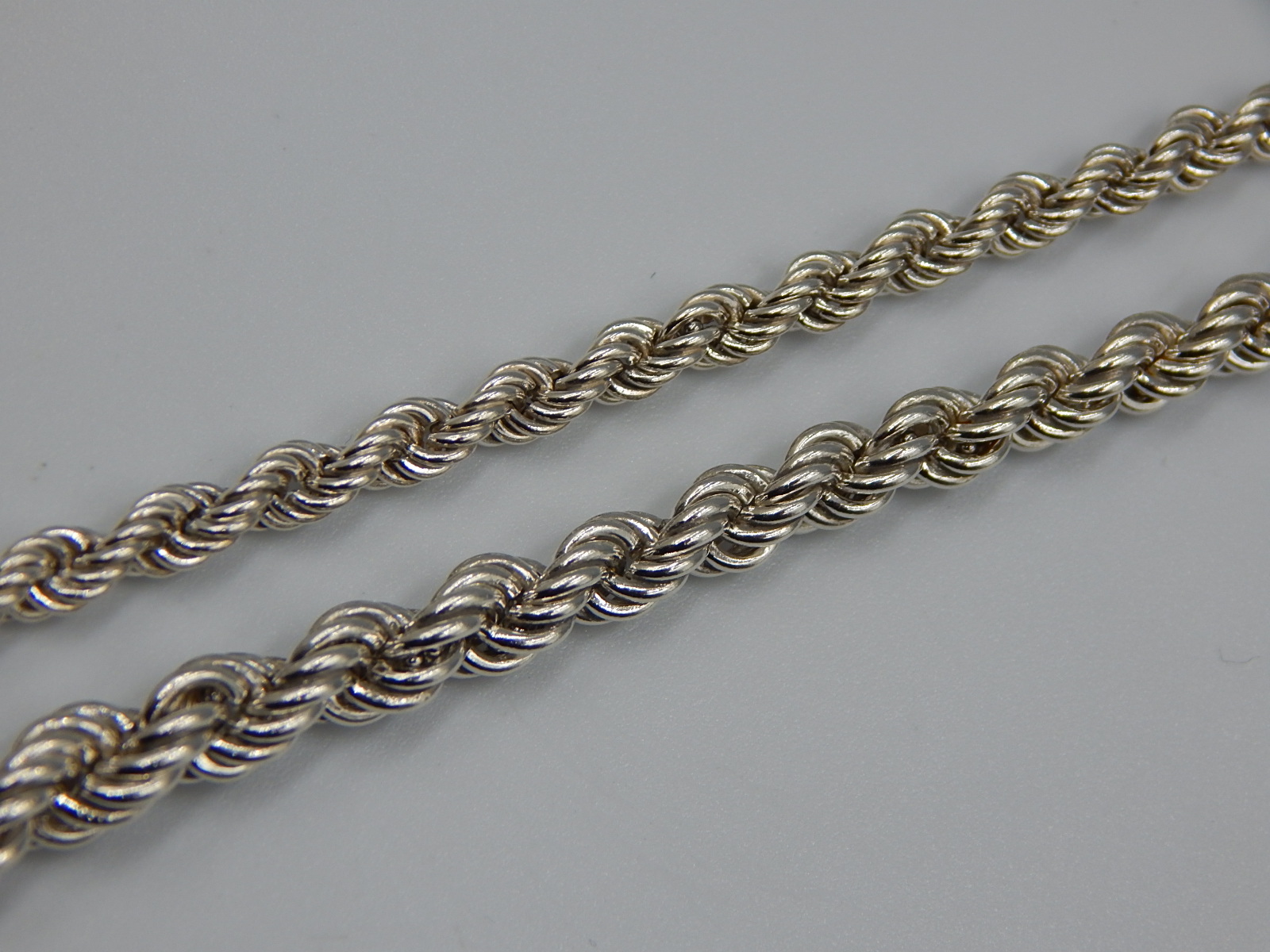 Срібний ланцюг з плетінням Мотузочок (32557286) 2