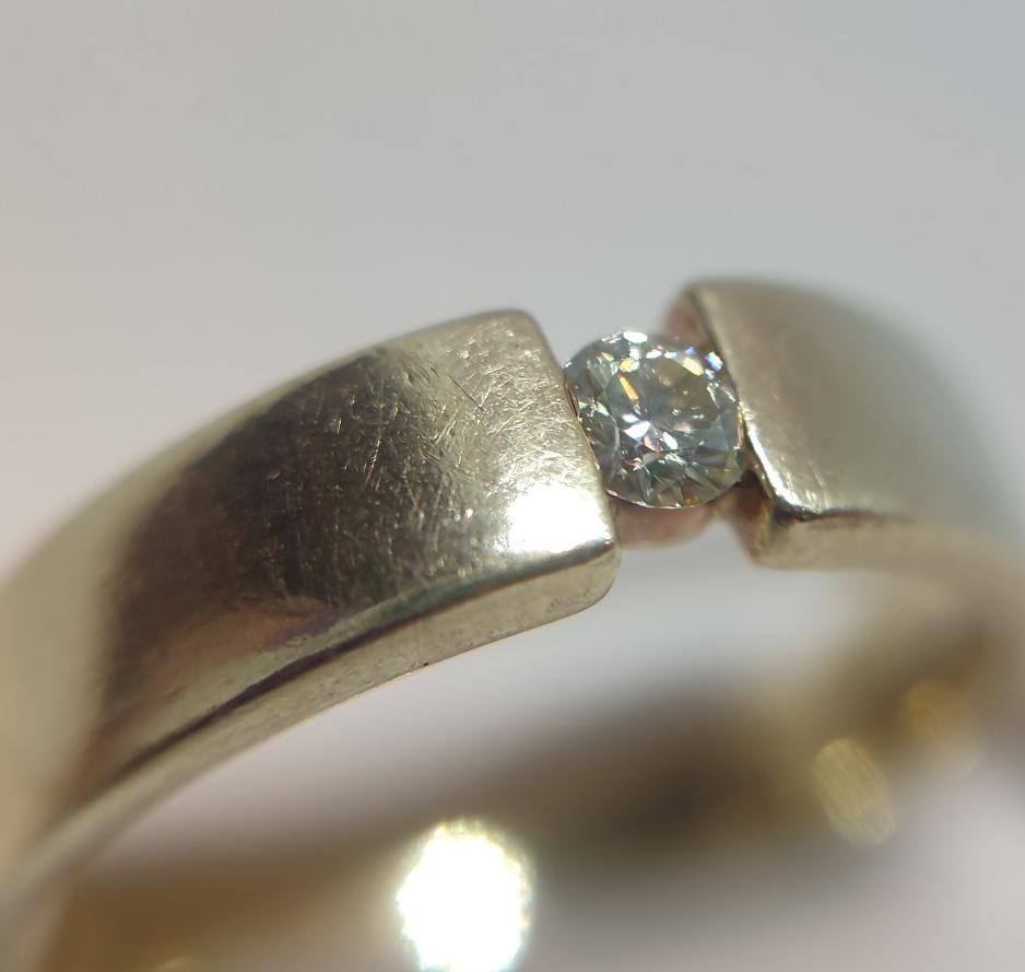 Кольцо из желтого золота с бриллиантом (-ми) (29521138)  2