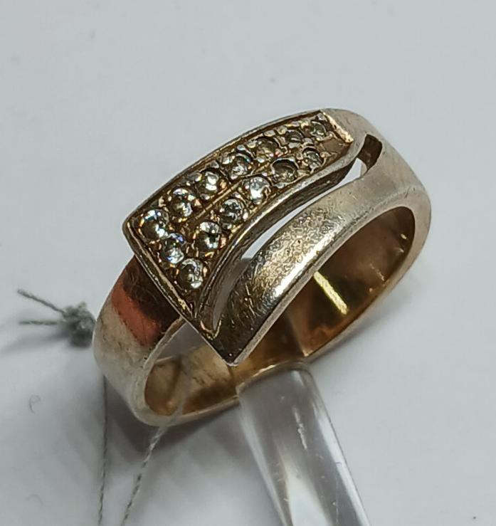 Серебряное кольцо с цирконием (33546354) 0