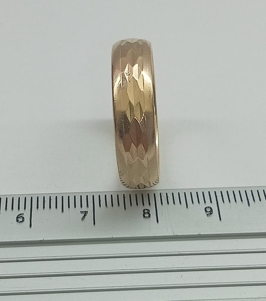 Обручальное кольцо из красного золота (33469899) 2