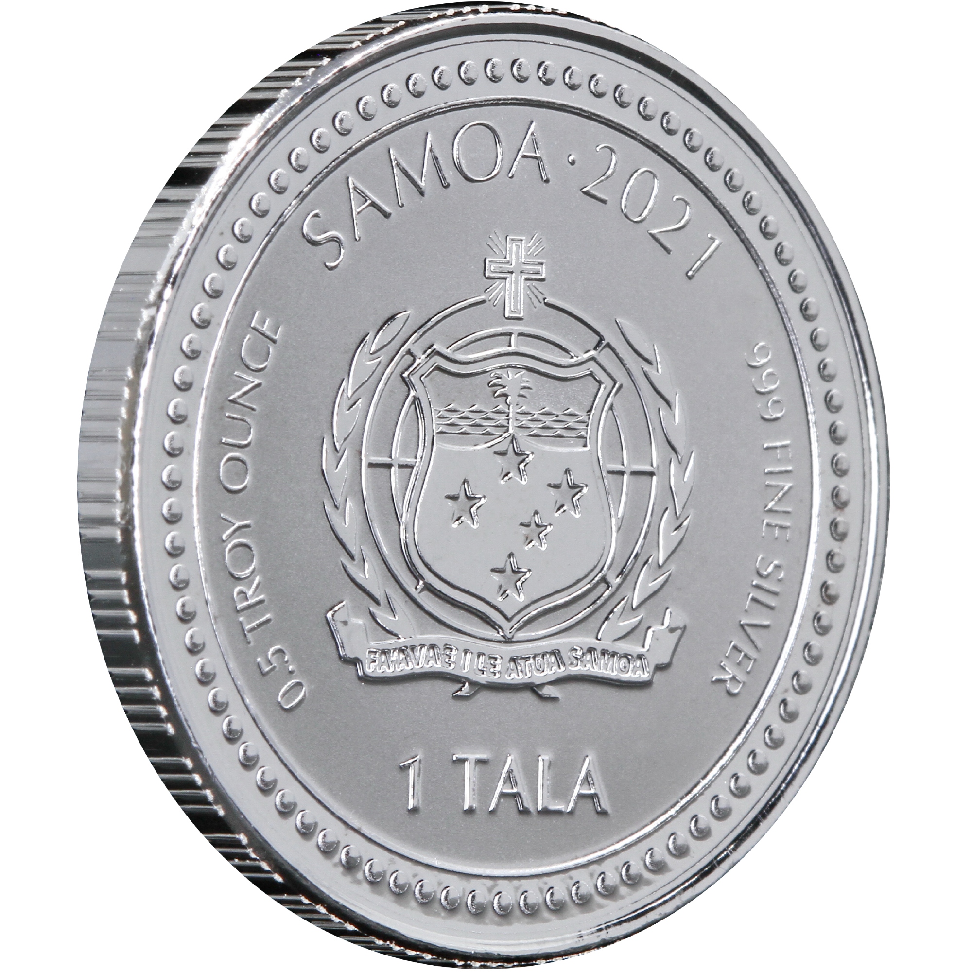 Серебряная монета 1/2oz Альфа и Омега 1 тала 2021 Самоа (29360752) 4