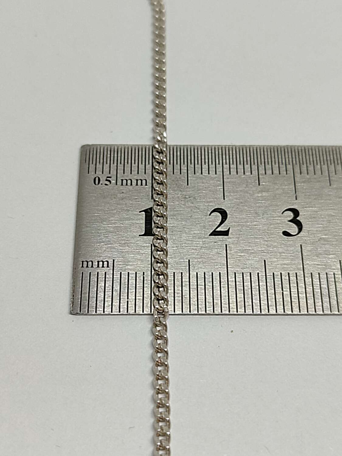 Серебряная цепь с плетением панцирное (32412417) 1