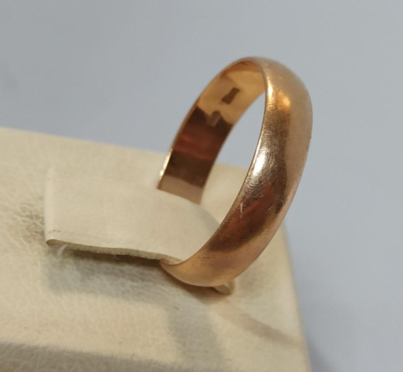 Обручальное кольцо из красного золота (33756701) 1