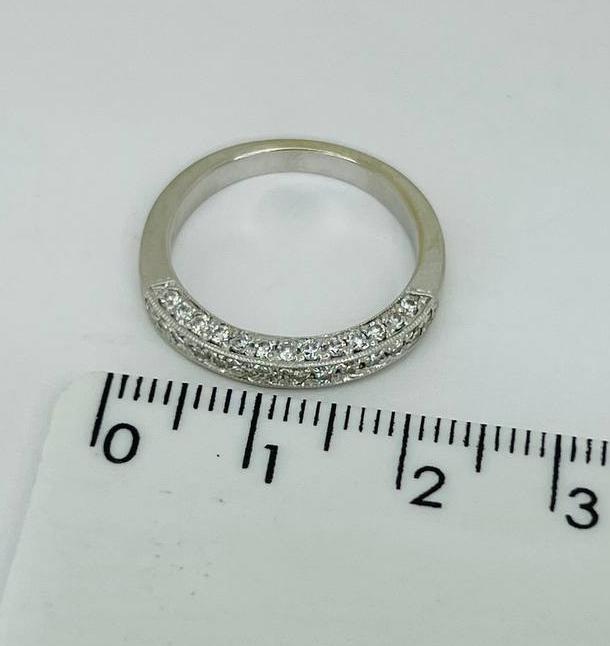 Кольцо из белого золота с бриллиантом (-ми) (32092734) 1