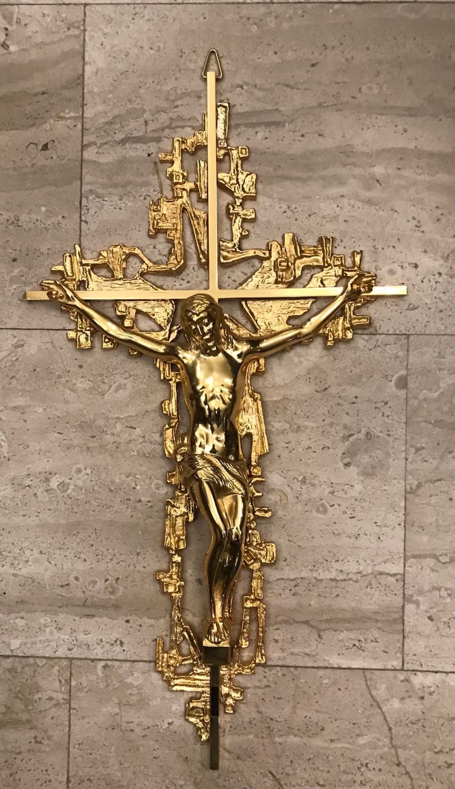 Крест с распятием Иисуса Христа (православный) 24 карата, позолота (31169387) 0