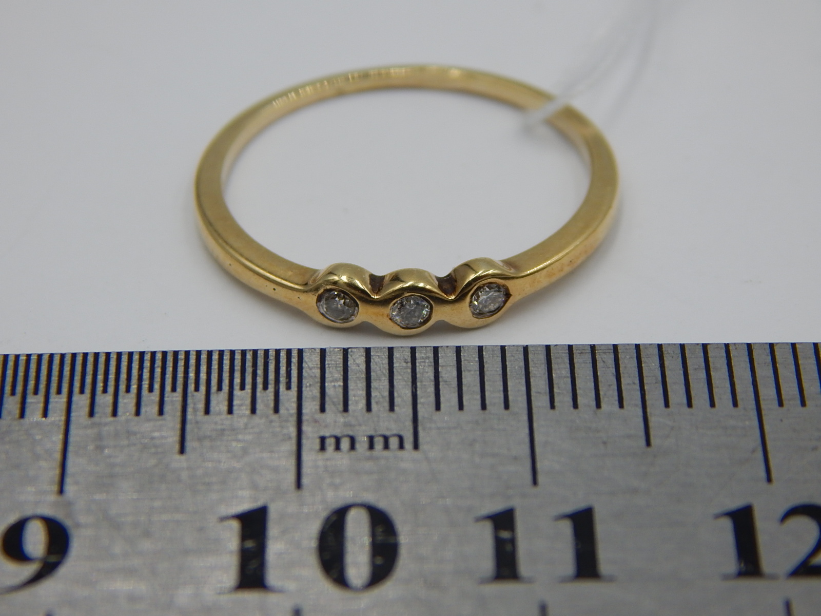 Кольцо из желтого золота с бриллиантом (-ми) (31539609) 6