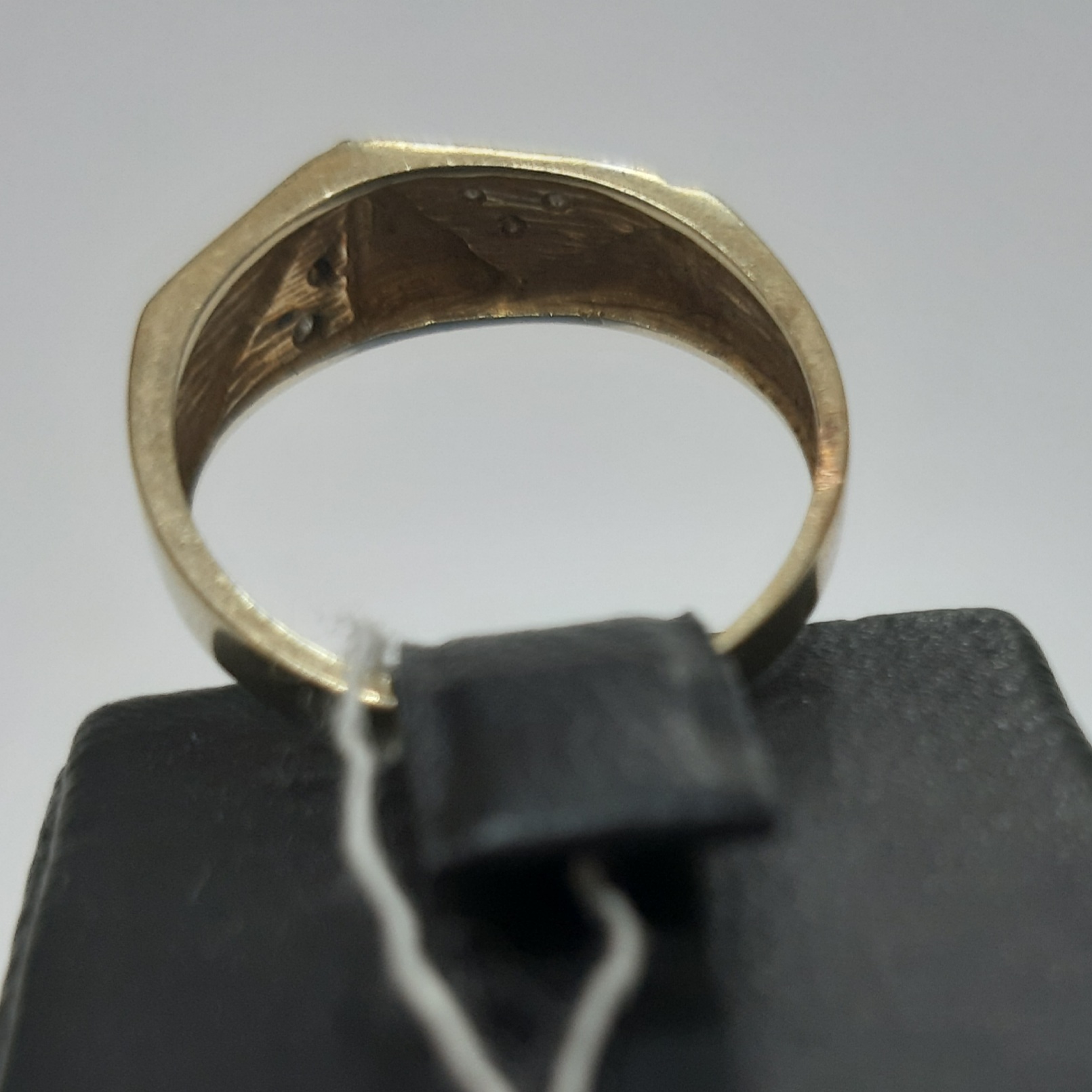 Перстень из желтого и белого золота с цирконием (31491105) 4