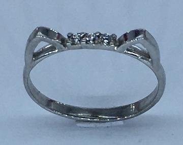 Серебряное кольцо с цирконием (30510201) 0