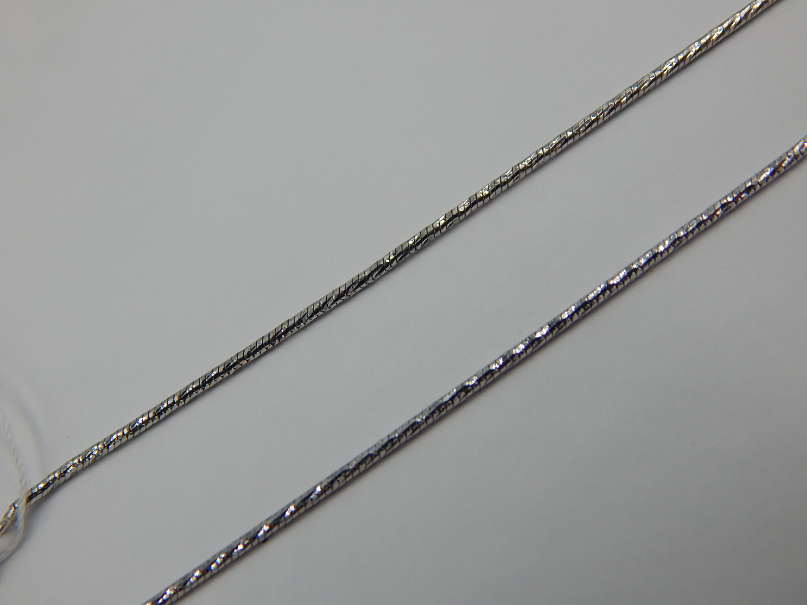 Серебряная цепь с плетением Снейк (30548102) 2