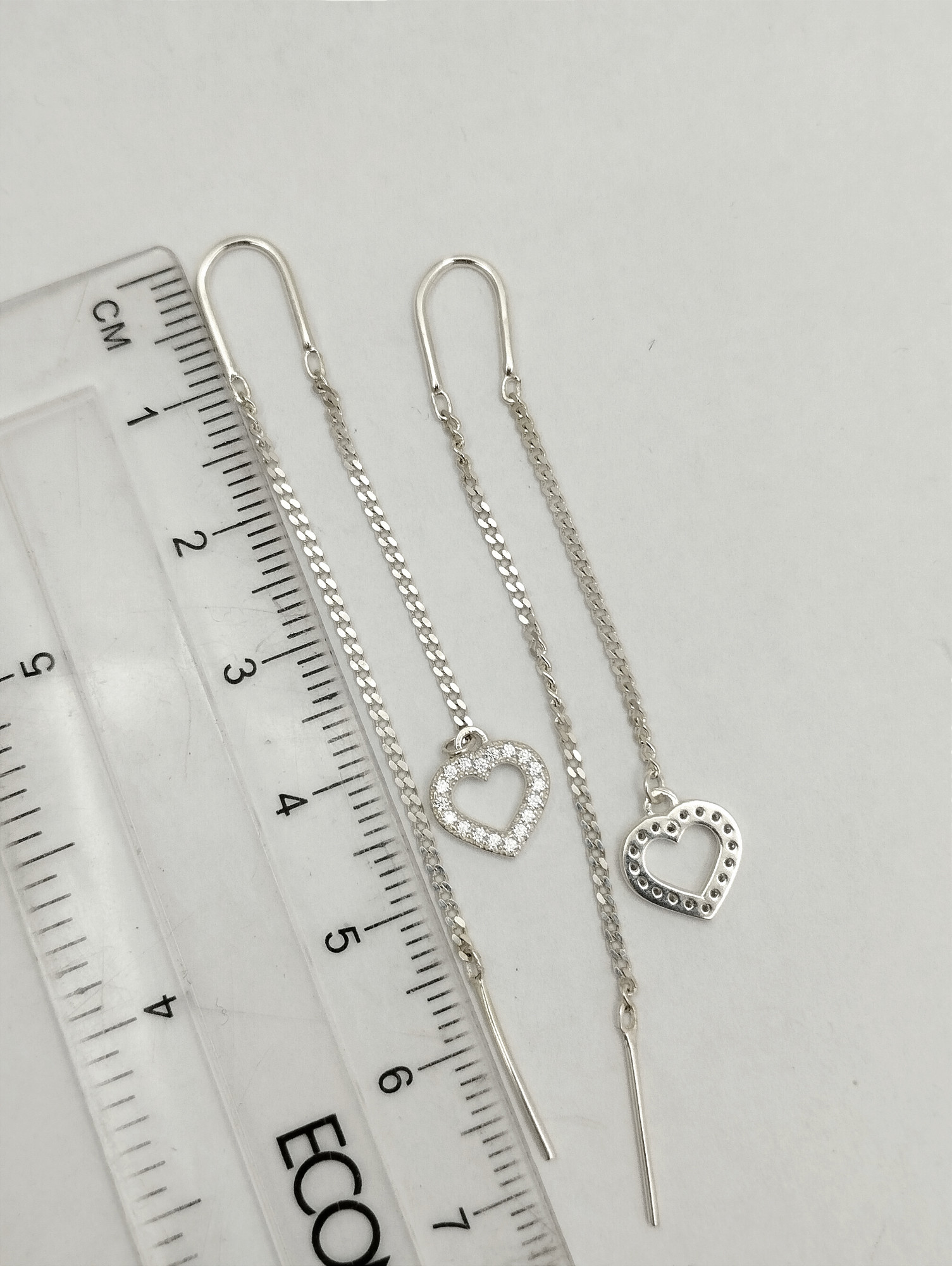 Срібні сережки з цирконієм (33735721) 2
