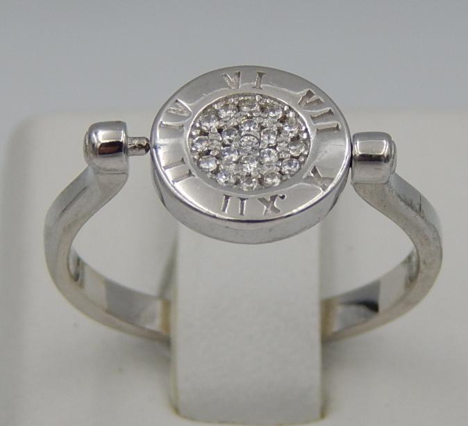 Серебряное кольцо с цирконием (32412648) 0