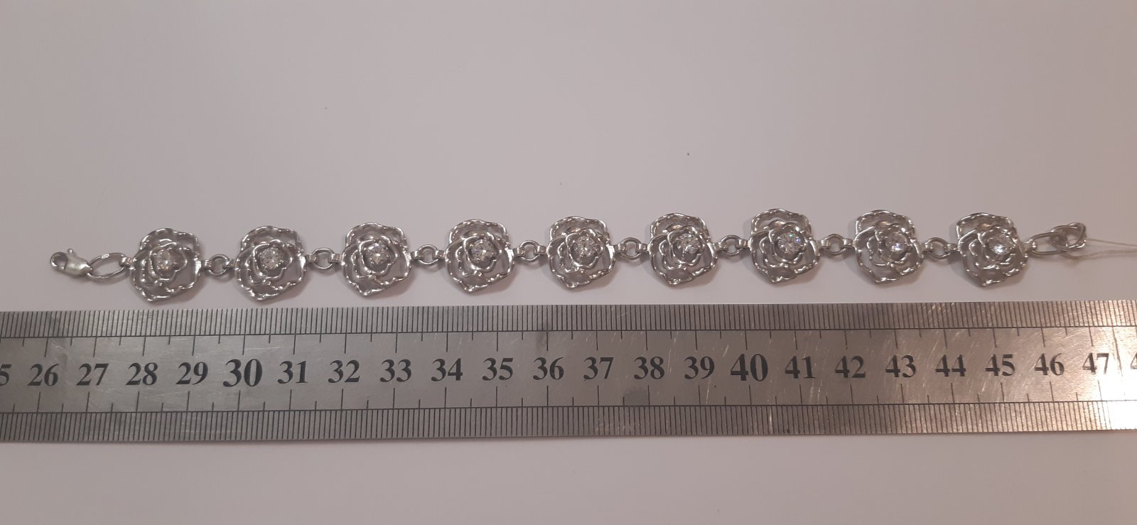 Срібний браслет із цирконієм (28637757) 4