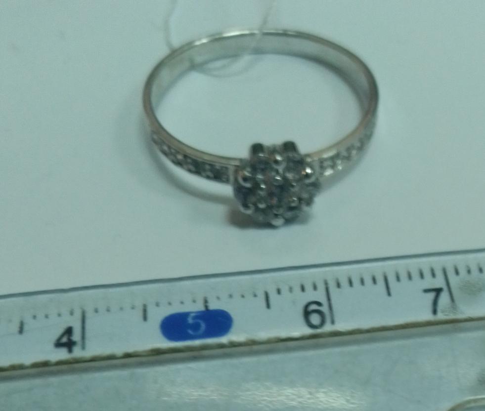 Серебряное кольцо с цирконием (30519988) 2