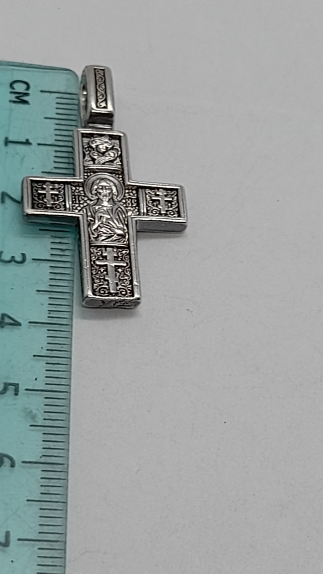 Срібний підвіс-хрест (31808777) 3