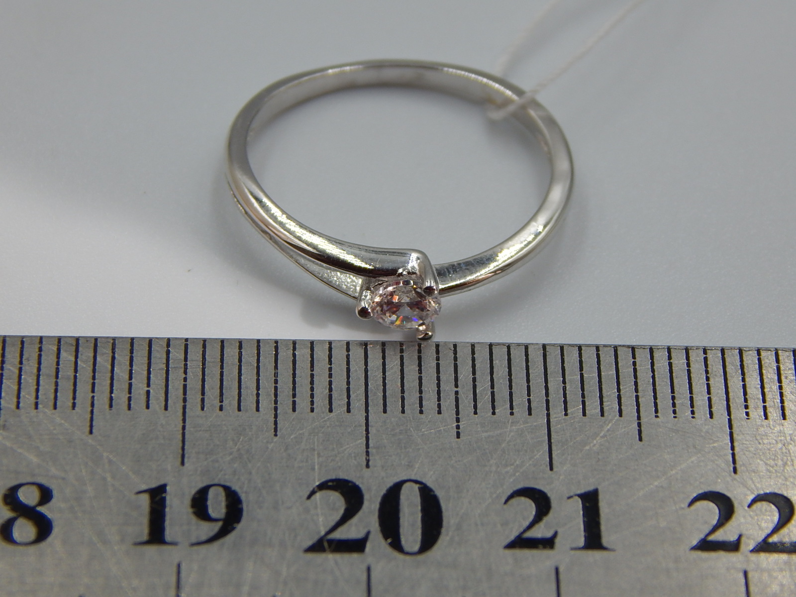 Серебряное кольцо с цирконием (30668927) 3
