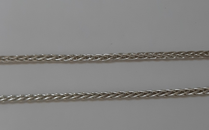 Серебряная цепь с плетением Колосок (30520524) 0