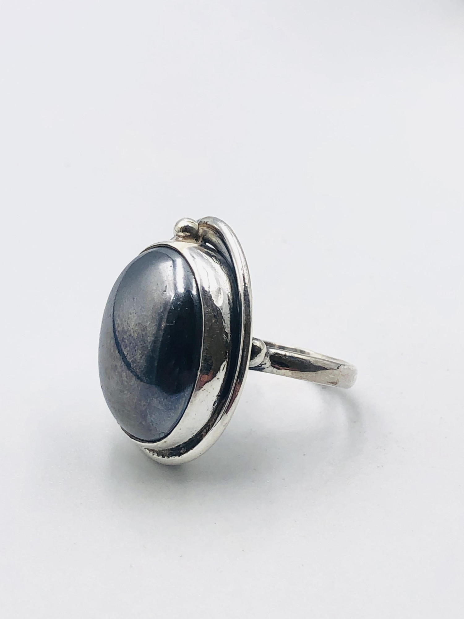 Серебряное кольцо с гематитом (31478194) 1
